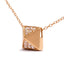 Collier Pendentif Pyramid en Diamant en Or Jaune 14K - 18 Pouces