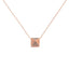 Collier Pendentif en Diamant Marron en Or Rose 14K - 18"