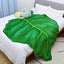Manta de Hoja - Manta de Franela Acogedora para Decoración del Hogar