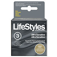 LifeStyles Ultra Sensitive Condoms - Flared Shape for Enhanced Sensitivity
