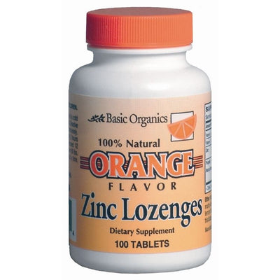 Basic Organics Zinc Lozenges - 100 Count
