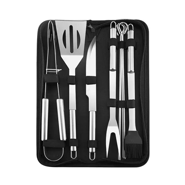 Ensemble d'outils de barbecue en acier inoxydable premium