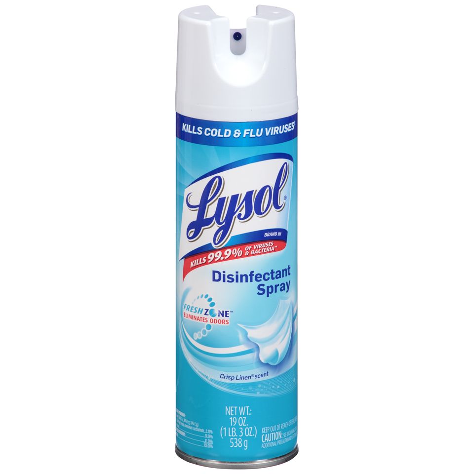 Aérosol désinfectant Lysol, parfum lin frais, 19 oz