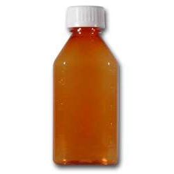 Botellas de plástico ámbar de 3 oz con 200 tapas a juego