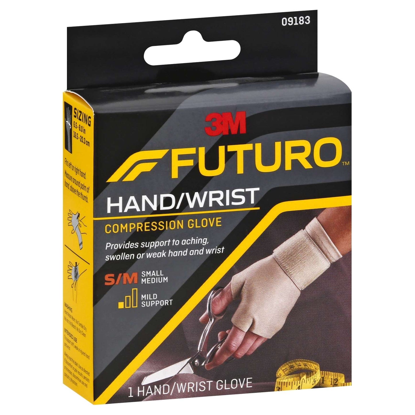 FUTURO Compression Glove for Comfortable Hand Support, S/M