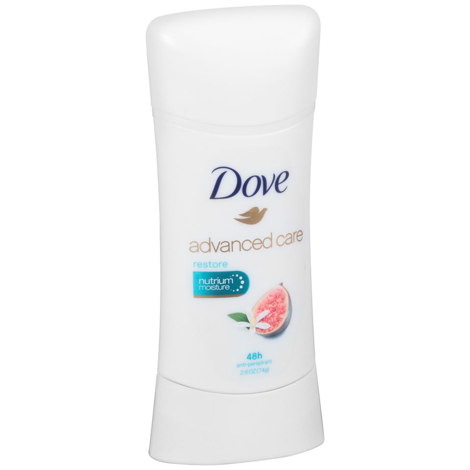 Dove Advanced Care Antiperspirante Desodorante en Barra Restore, 2.6 Oz