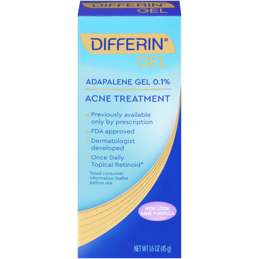 Gel Adapalène Differin 0,1 % Traitement de l'acné - 1,6 oz