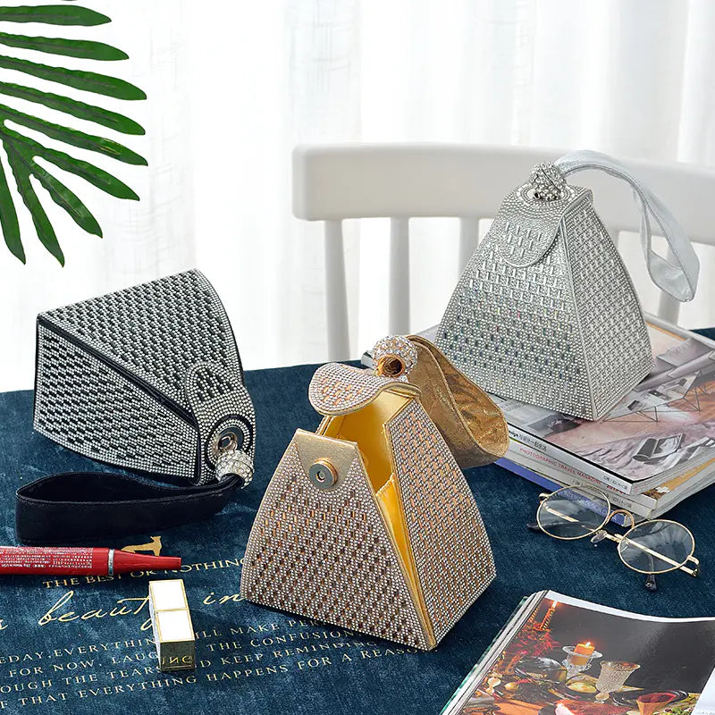 Triangle Diamond Handbag for Elegant Evenings