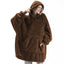 Sudadera con manta de felpa extragrande