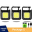 Multifunction Portable USB Rechargeable Pocket Work Light