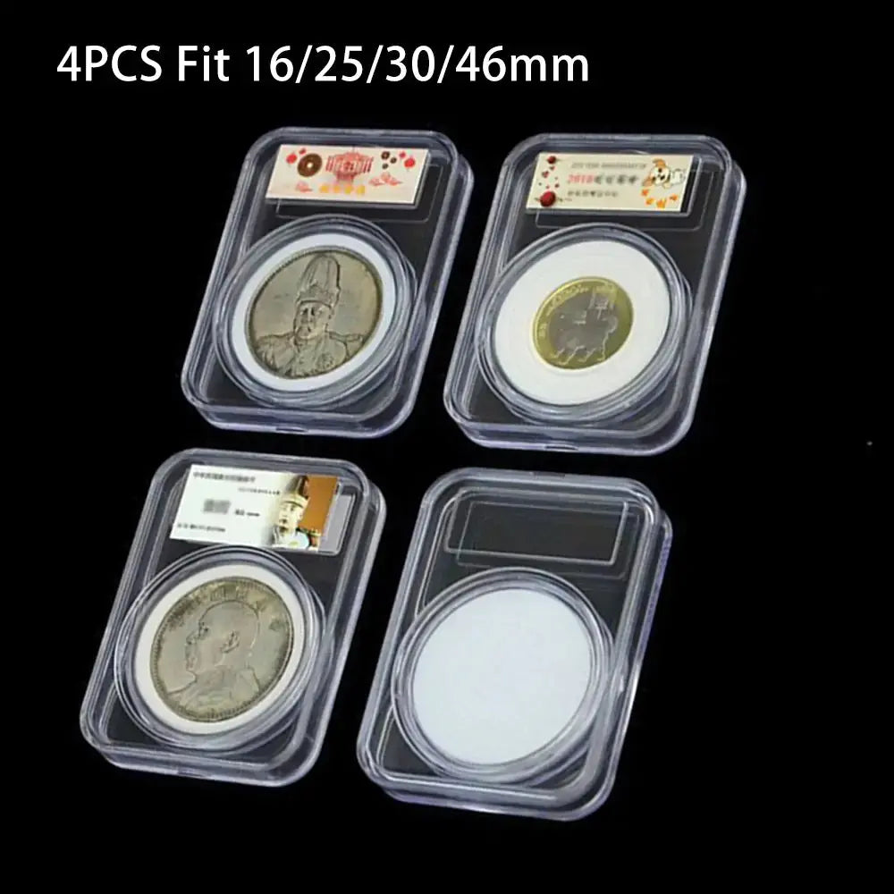 Soporte de Monedas Transparente Premium para Monedas Conmemorativas