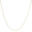 Collier en chaîne en papier clip en or jaune 14K unisexe de 1,5 mm - 18 pouces