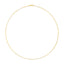 Collier en chaîne en papier clip en or jaune 14K unisexe de 1,5 mm - 18 pouces