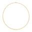 Solid 14K Yellow Gold 2.5mm Paperclip Chain Necklace - 18"