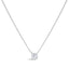 Collar de Pendiente de Diamante Creado en Laboratorio en Oro Blanco de 14K - 18"