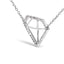 Collier Pendentif en Diamant Lab Grown en Argent Sterling .925 - 18 Pouces