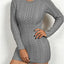 Vestido Bodycon de Punto Cozy Twist para Mujer