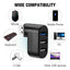 Répartiteur Multi HUB USB 3.0 à 3 Ports Haute Vitesse pour Bureau et Ordinateur Portable