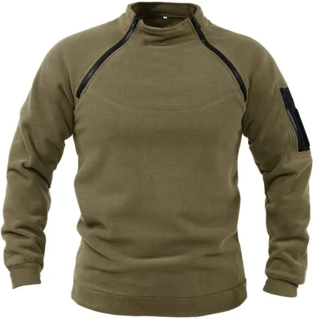 Men's Tactical Fleece Jacket for Outdoor Adventures