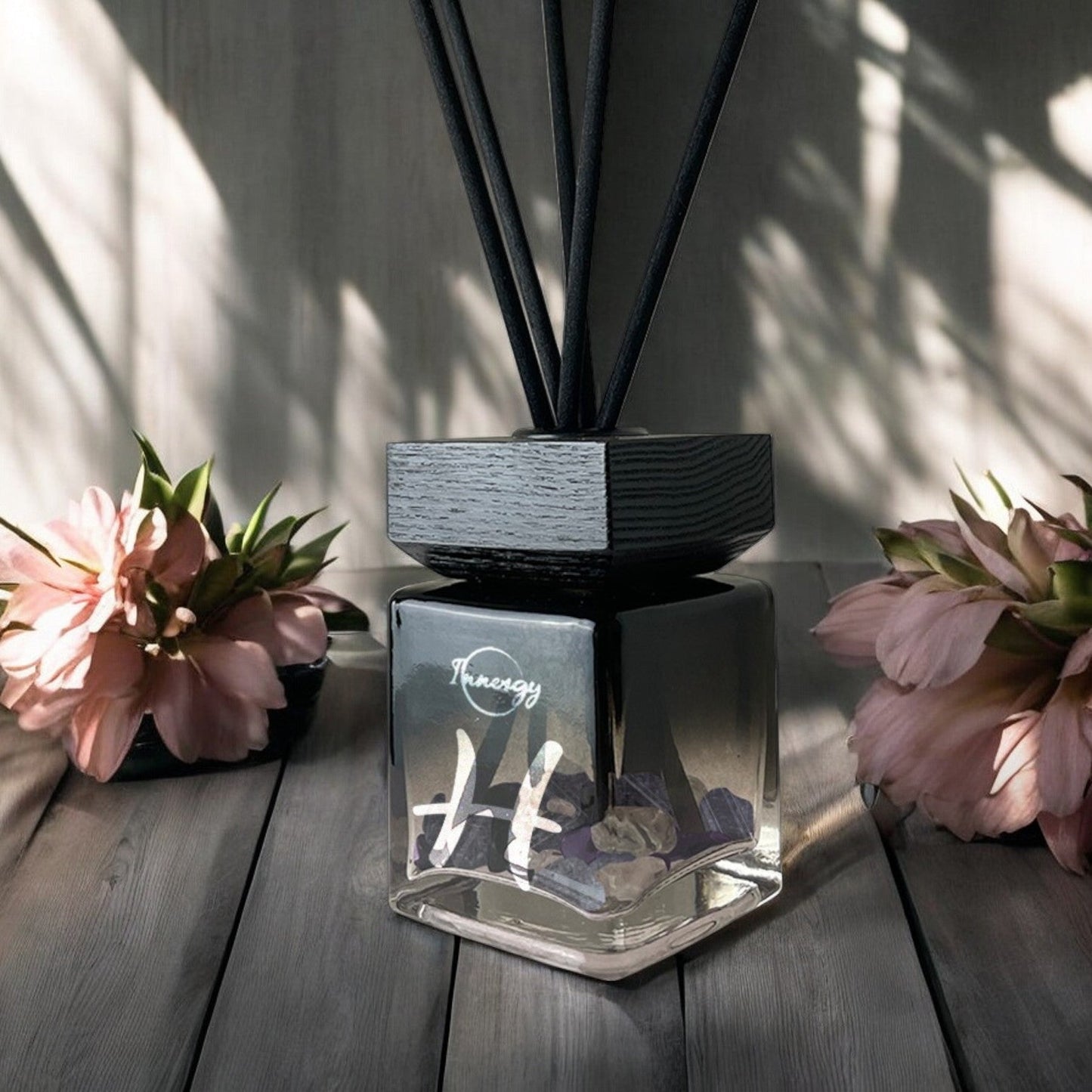 Pisces Zodiac Crystal-Infused Reed Diffuser - Cactus Blossom & Jade Aroma, 100ml - Korvel