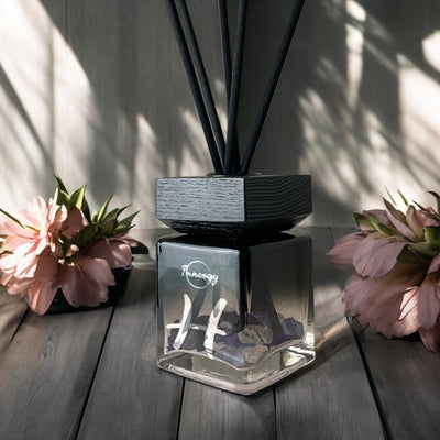 Pisces Zodiac Crystal-Infused Reed Diffuser - Cactus Blossom & Jade Aroma