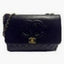 Flap with Top Black Lux Bag