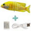Jouet interactif pour chats avec chargeur USB - Poisson