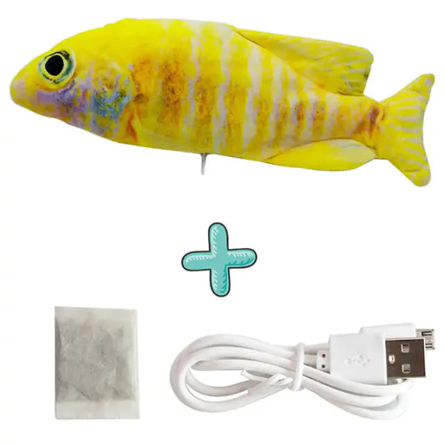 Jouet interactif pour chats avec chargeur USB - Poisson
