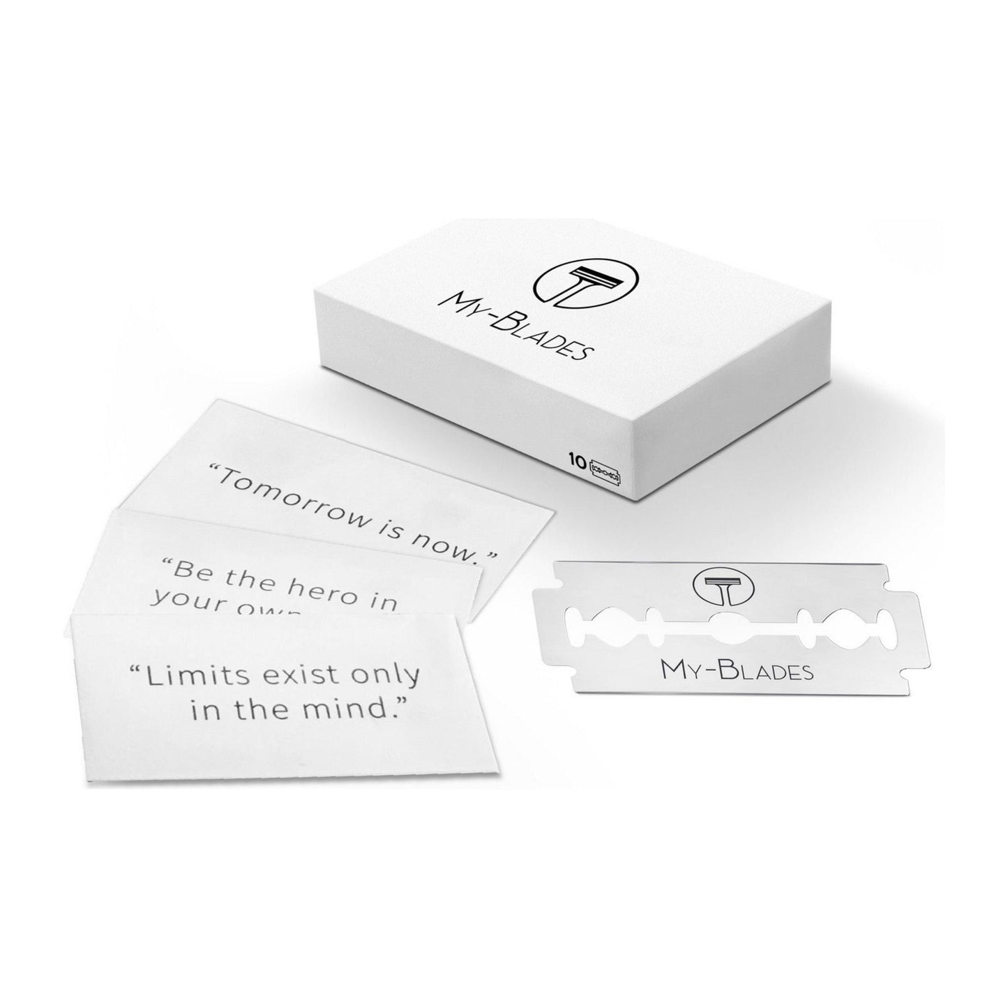 My-Blades Platinum Double Edge Razor Blades - 100 Count