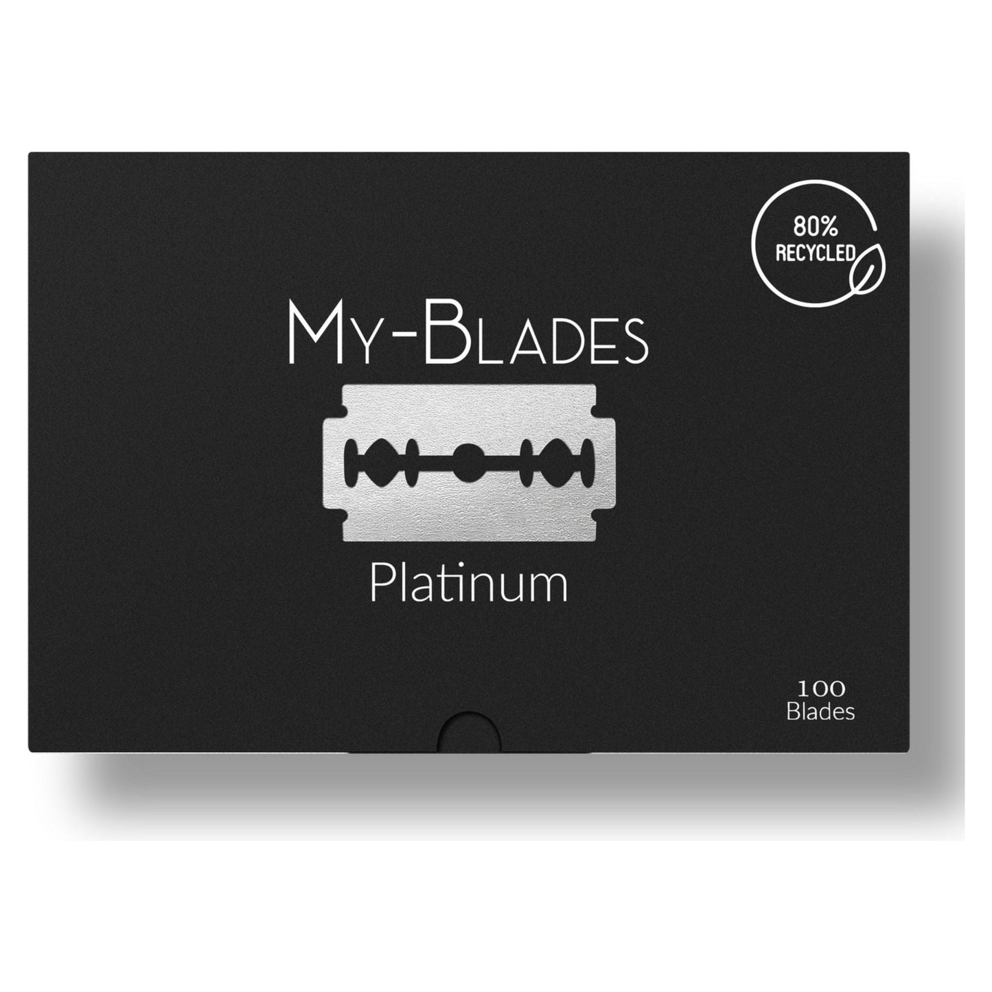 My-Blades Platinum Double Edge Razor Blades - 100 Count