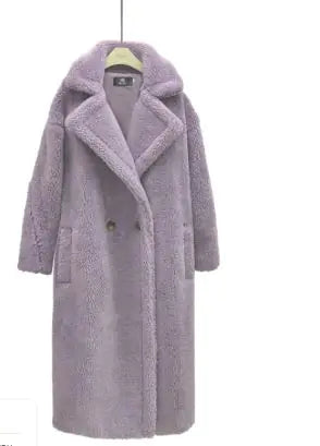 Manteau Long en Cachemire d'Agneau pour l'Hiver