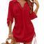 Robe de Plage à Cordons pour Femmes Blooming Jelly - Rouge Grand