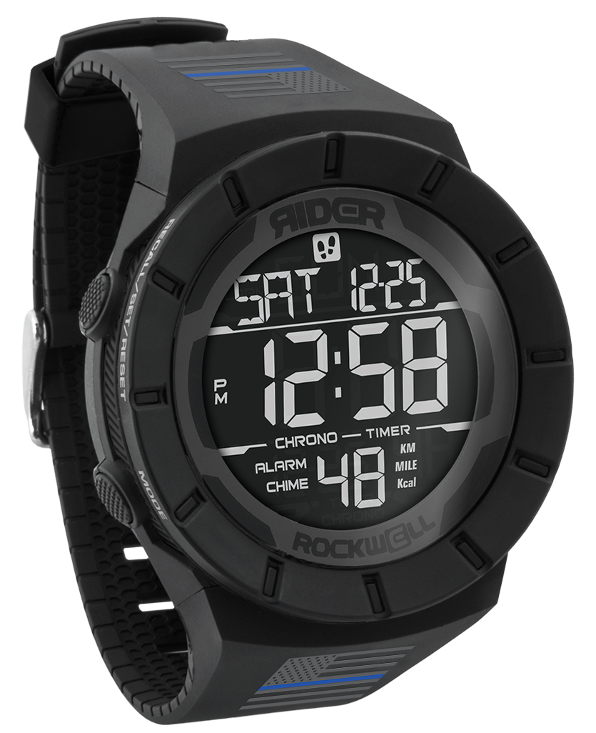 Reloj de Policía Coliseum Fit™ Freedom Edition - Negro Fantasma