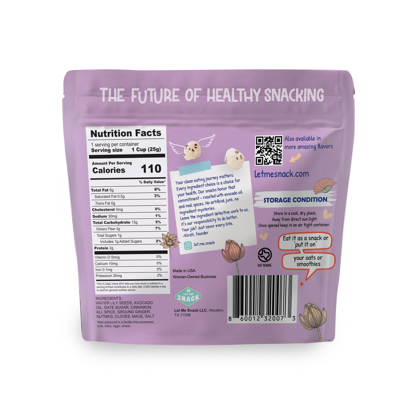 Pumpkin Spice Crunch – Limited Edition Vegan Water Lily Seed Snack