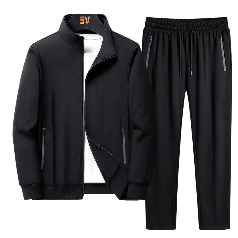 Ensemble de manteau à fermeture éclair et pantalon de sport premium