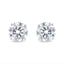 IGI Certified 14K White Gold Lab Grown Diamond Stud Earrings