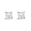 Pendientes de Stud Solitario de Diamante Creado en Laboratorio de Oro Blanco de 14K