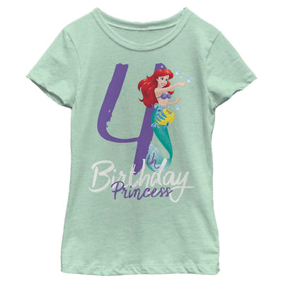 Girl's Disney Birthday Mermaid T-Shirt