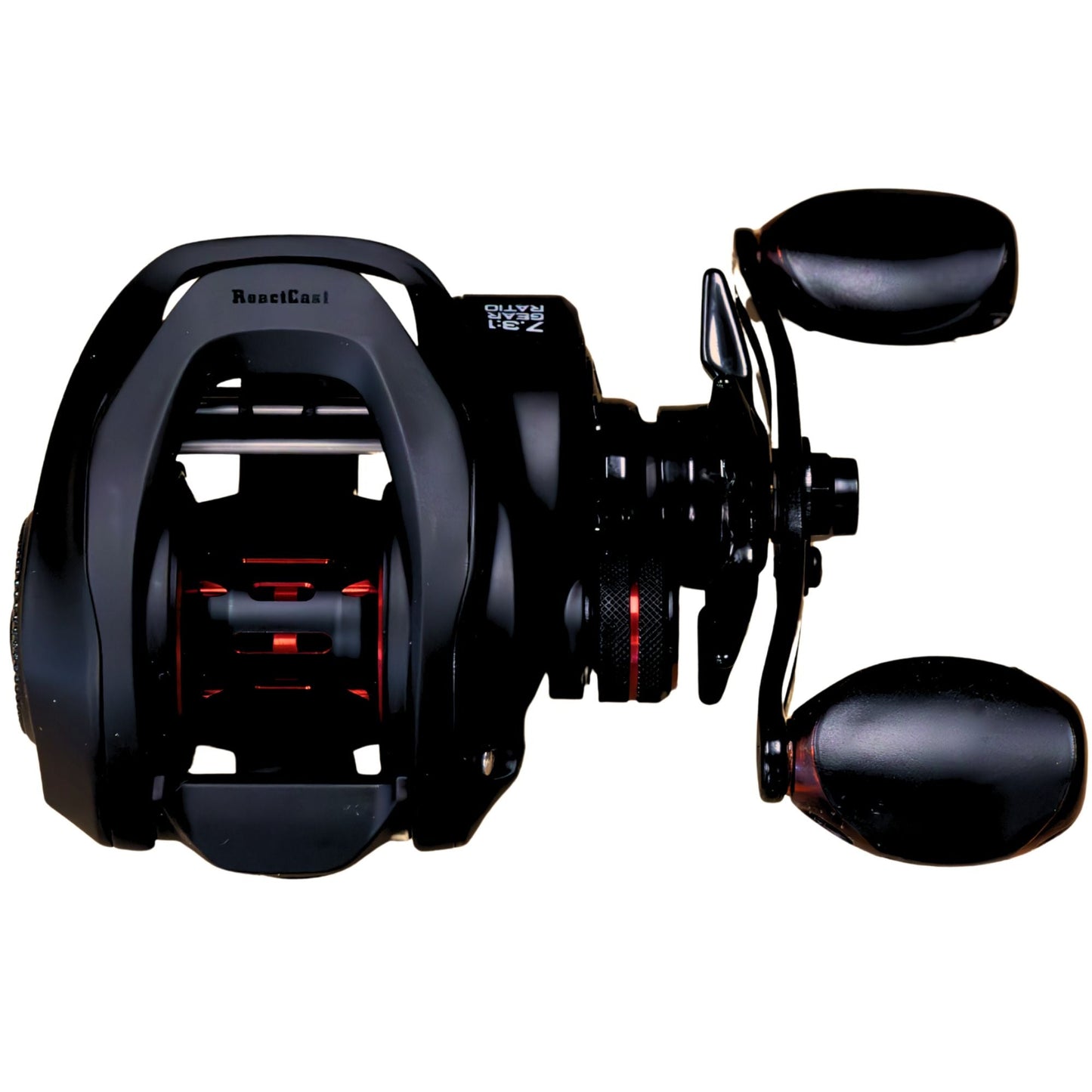 Carrete de pesca Baitcasting ReactCast: relación de transmisión de alta velocidad de 7,3:1 para un rendimiento óptimo