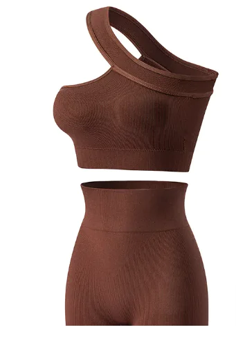 Soutien-gorge de sport off-shoulder pour femmes - Élégant et confortable