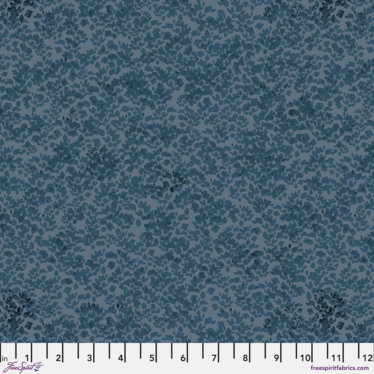 Denim Foliage Cotton Fabric - 44"/45" Per Yard