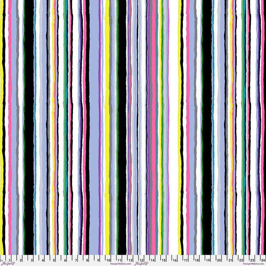 Tela de Algodón Contrastante Echo Stripe - 44"/46" por Yarda