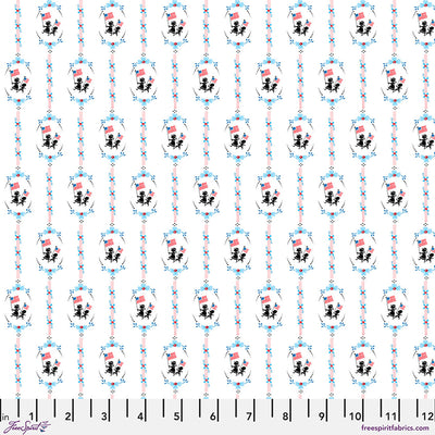White Children March On America's Birthday Cotton Fabric - 44"/45" Per Yard
