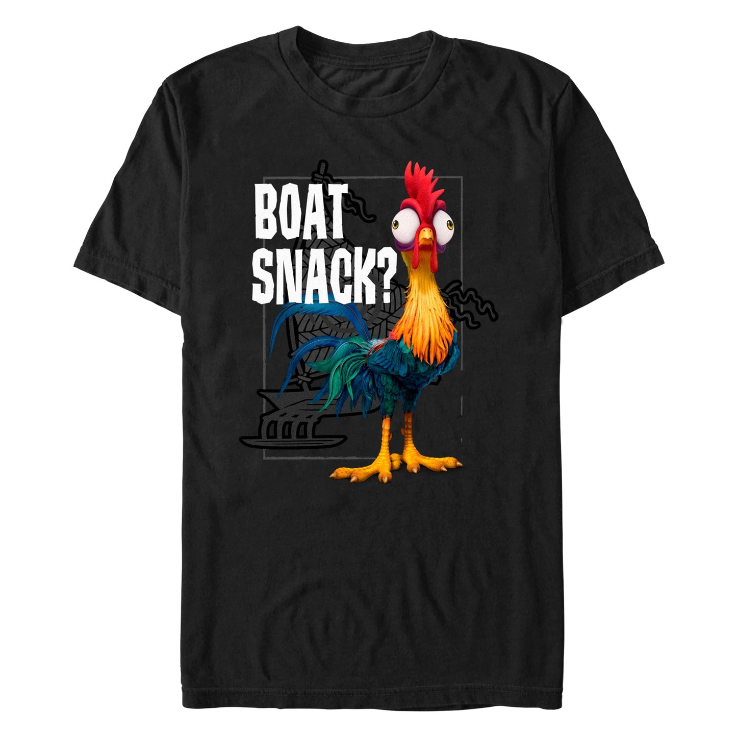 T-shirt pour homme Disney Moana Hei Hei Boat Snack