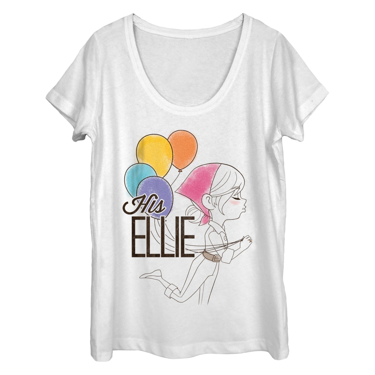 Camiseta de cuello redondo Ellie de Disney Pixar Up para mujer