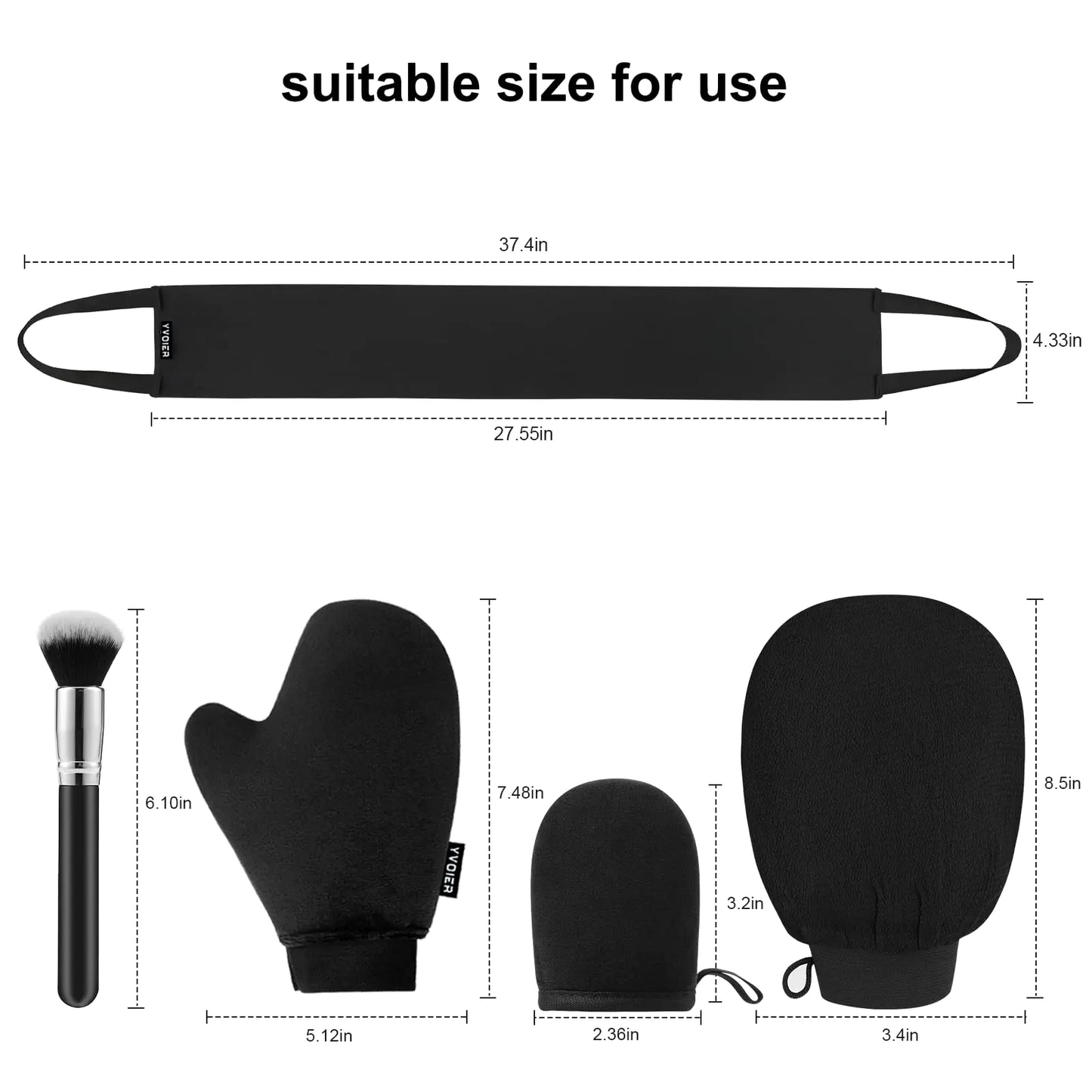 Kit d'applicateur de gant autobronzant - 5 pièces