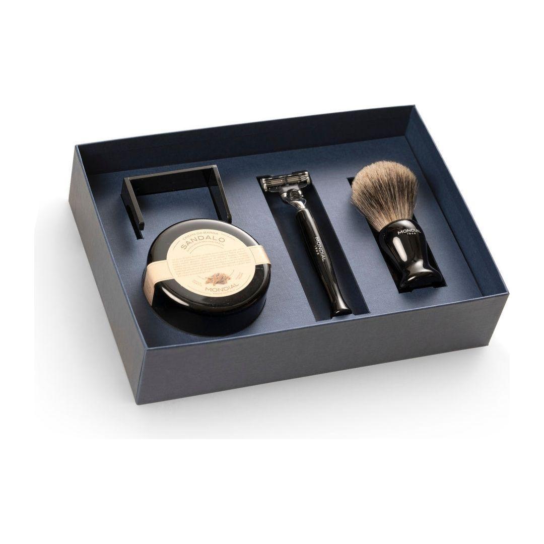 Juego de Afeitado Húmedo de 4 Piezas Mondial - Colección Gibson