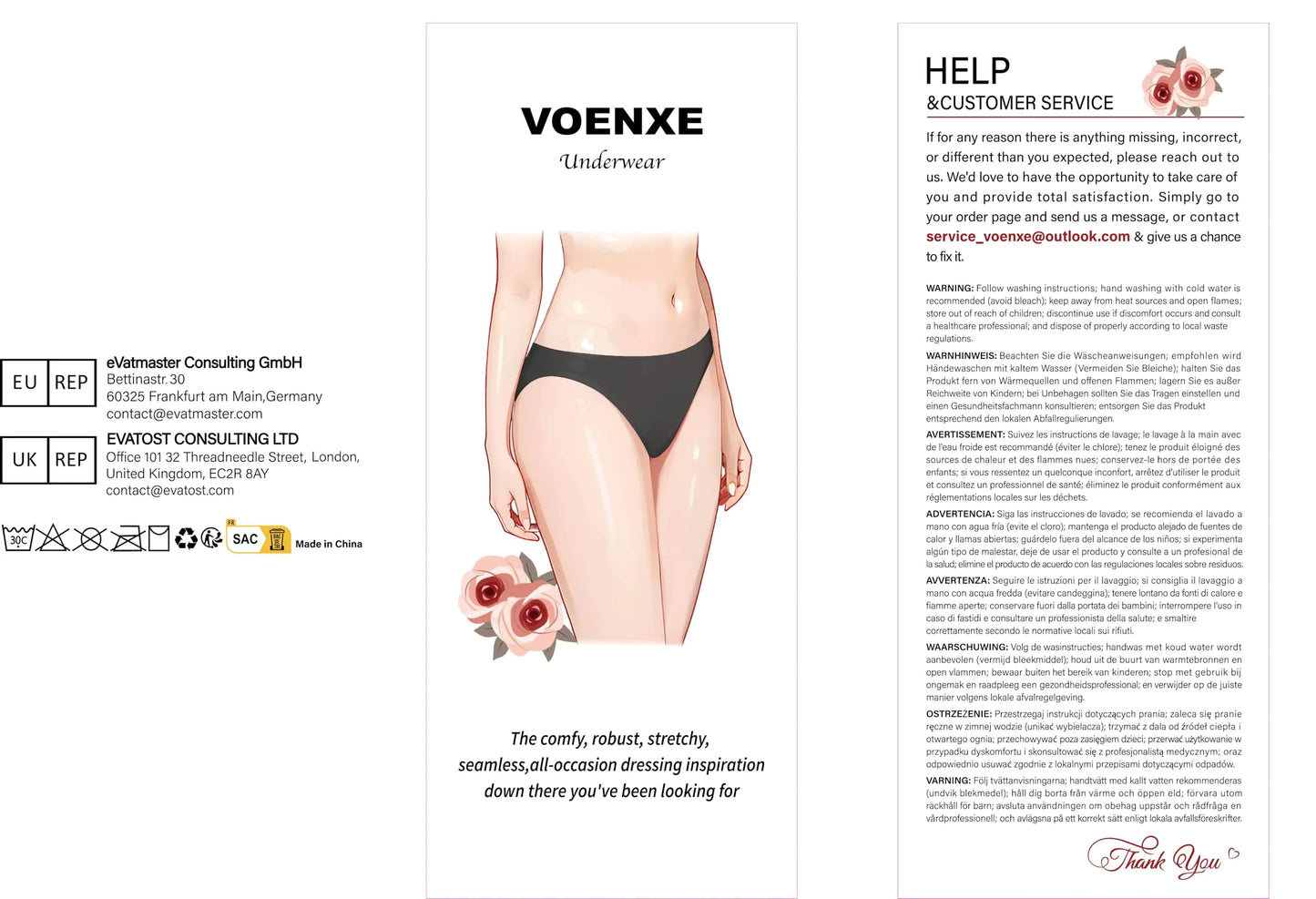 Culottes en Dentelle Sans Couture Voenxe - Paquet de 5 Sous-vêtements Confortables