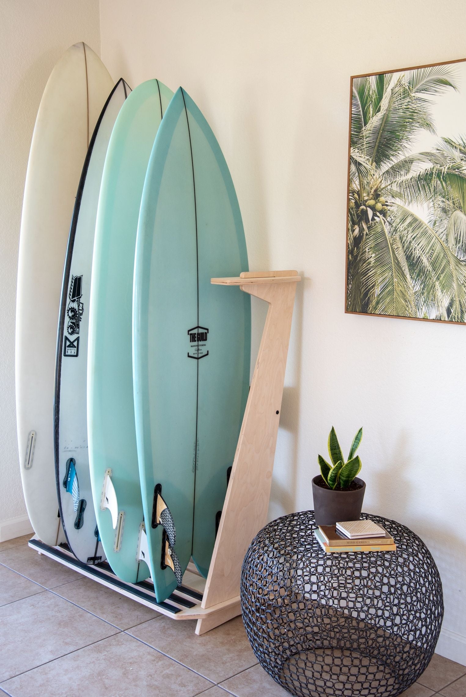 PACIFICA Premium Freestanding Surfboard Rack - Korvel
