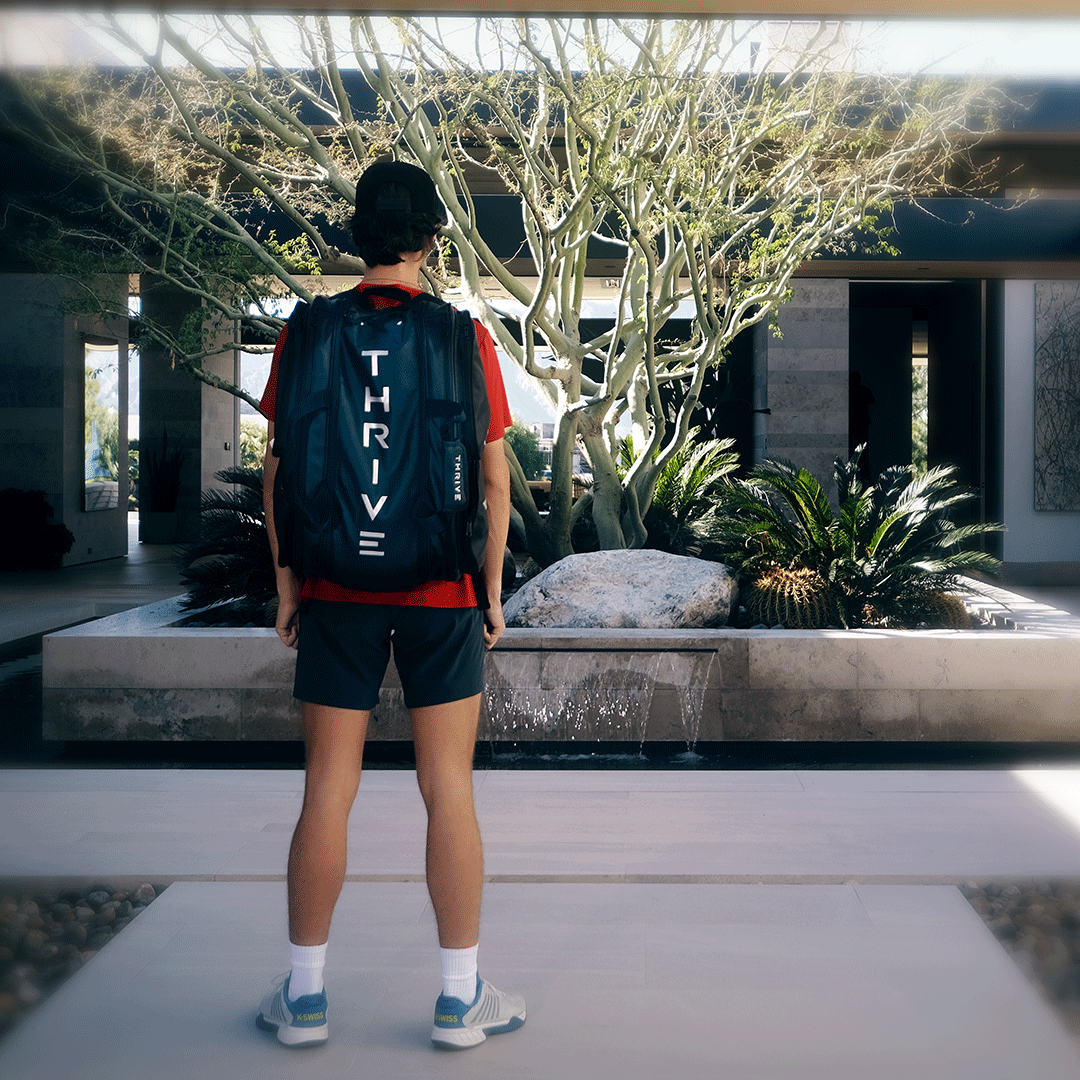 Thrive Elite Pro Tour Pickleball Bag with Shoe Compartment - Sleek Black - Korvel
